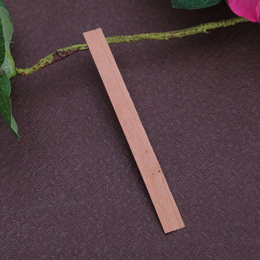 Wooden Wick Candle - 50 قطعة من فتائل الخشب لصناعة