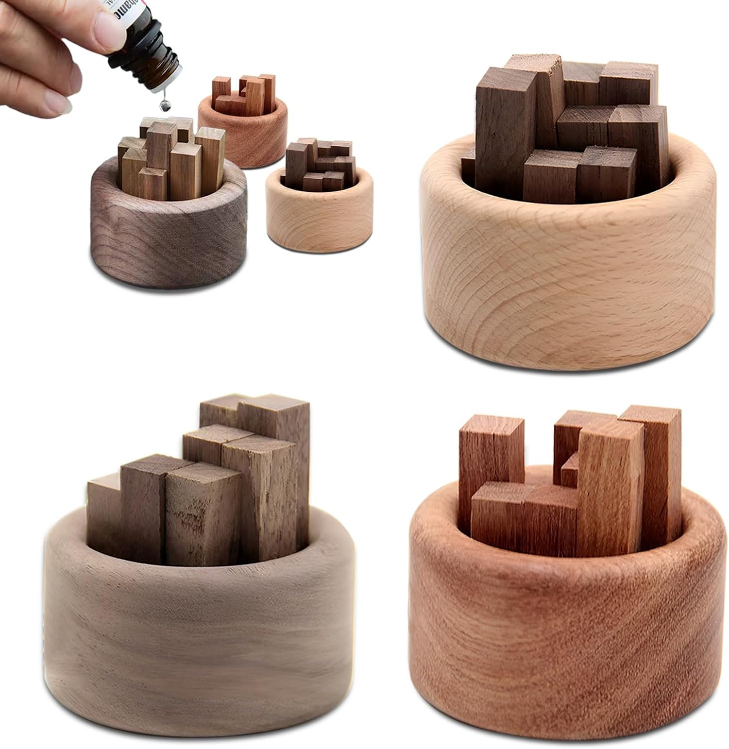 Home Fragrance Set - 1/3 قطعة مجموعة ناشر الزيوت العطرية