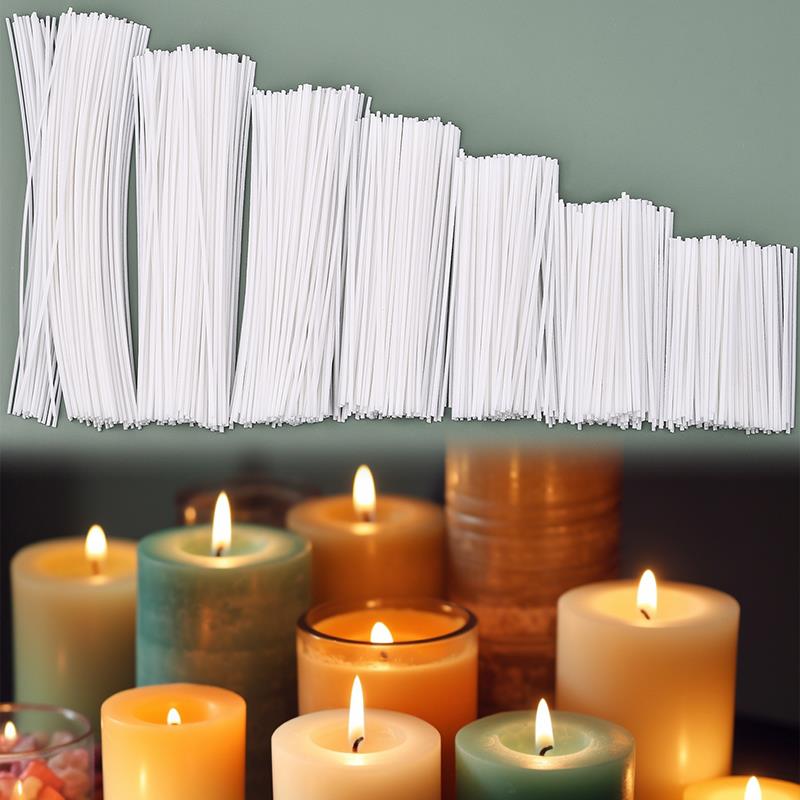 Wooden Wick Candle - 50/100 قطعة القطن الشمع شمعة الفتائل
