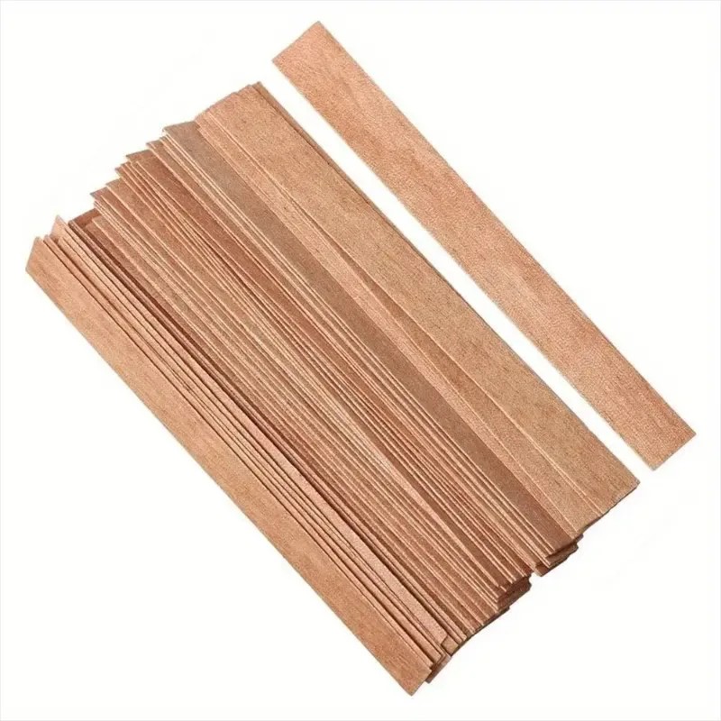 Wooden Wick Candle - 50/100 مجموعة فتائل شمع خشبية مع