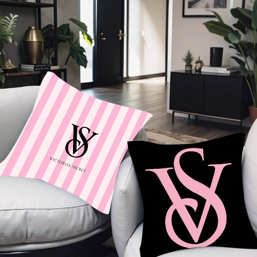Home Fragrance Victoria Secret - غطاء وسادة وردي، غطاء وسادة مزخرف