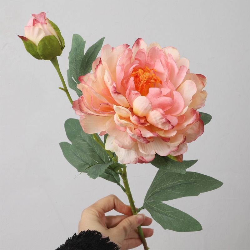 Home Fragrance Edg - 4 قطع من زهور الفاوانيا الاصطناعية،