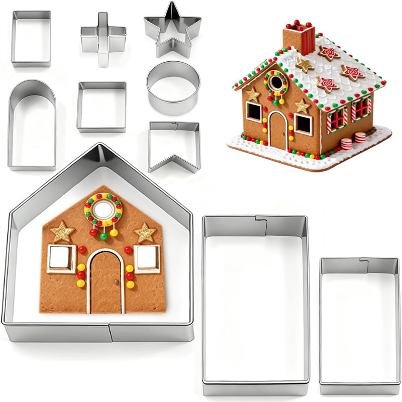 Home Fragrance Gingerbread - مجموعة قواطع بسكويت ثلاثية الأبعاد على
