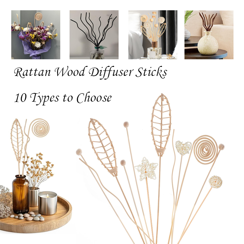 5/15 قطعة طويلة متموجة الروطان - مراجعة Home Fragrance Reed Diffuser Refill وسعره