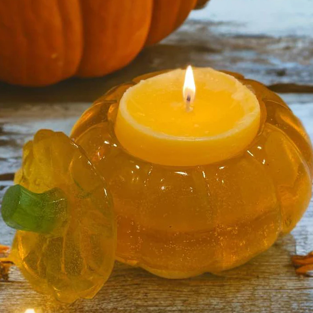 شمع جيلي جل أصفر شفاف 200 جرام - مراجعة Wooden Wick Candle وسعره