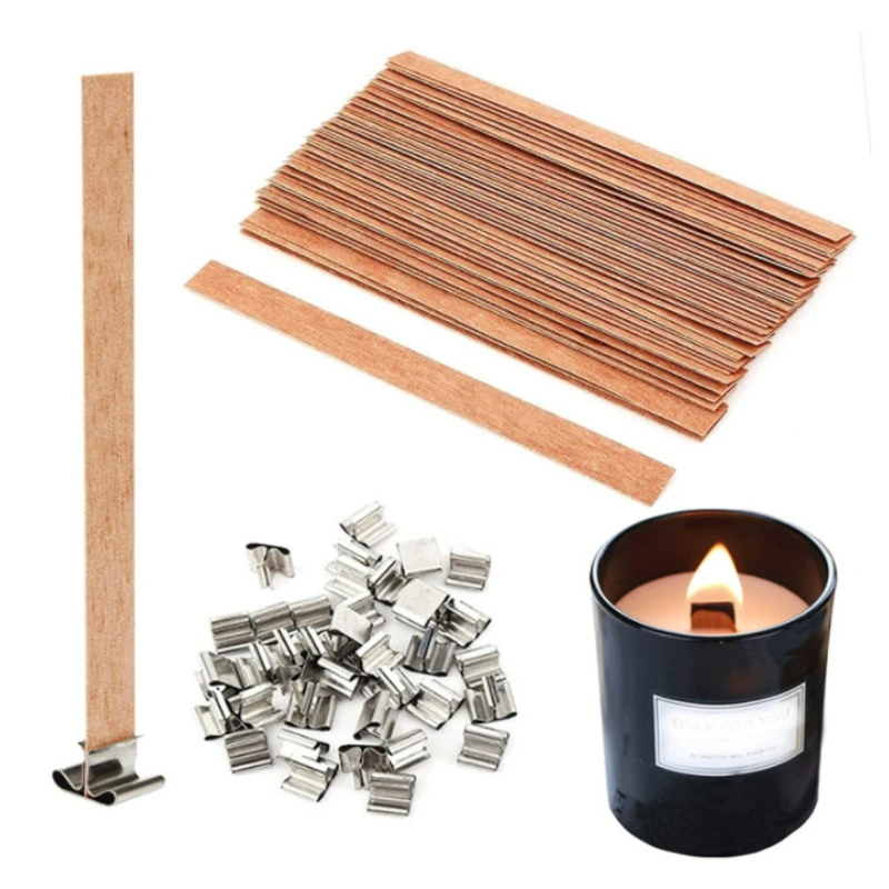 30 قطعة فتيل شمعة خشبية عالية  - مراجعة Wooden Wick Candle وسعره