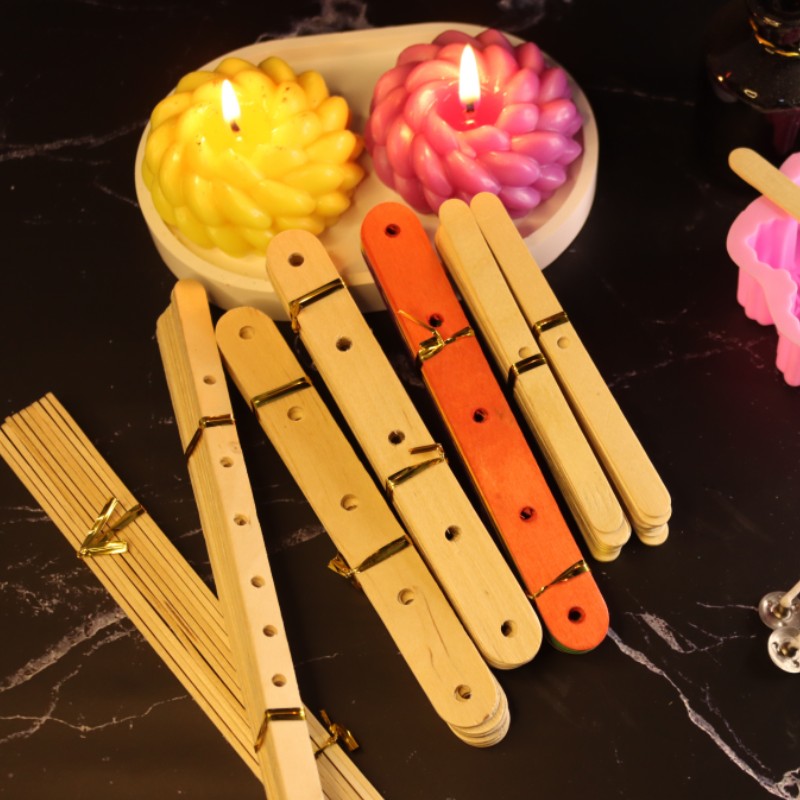 20 قطعة أصحاب شمعة الفتيل الخش - مراجعة Wooden Wick Candle وسعره