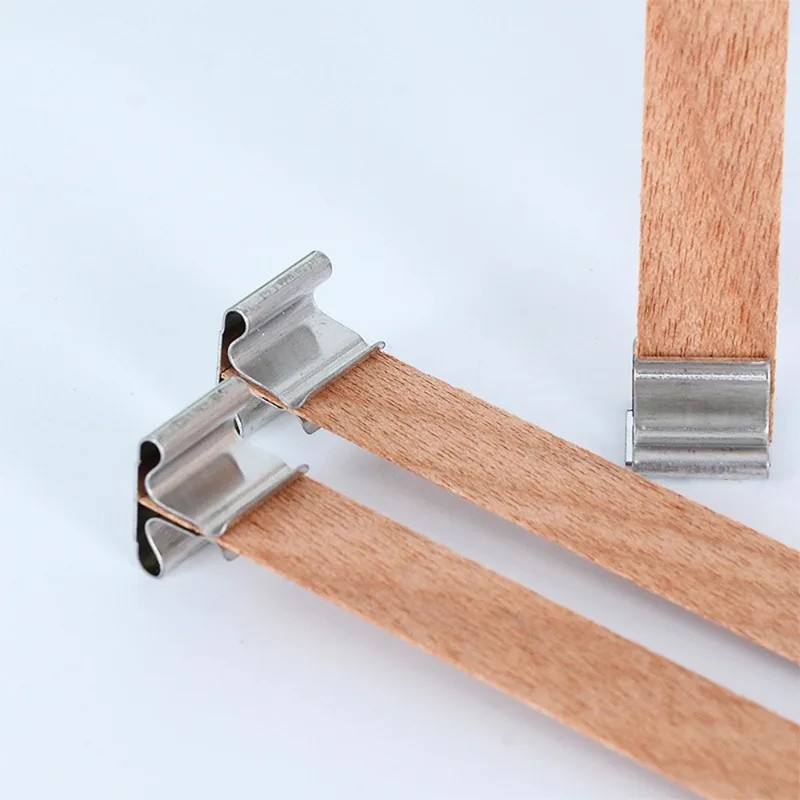 50/100 مجموعة فتائل شمع خشبية  - مراجعة Wooden Wick Candle وسعره