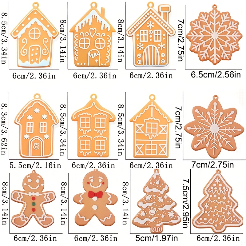 12 قطعة من زينة عيد الميلاد عل - مراجعة Home Fragrance Gingerbread وسعره