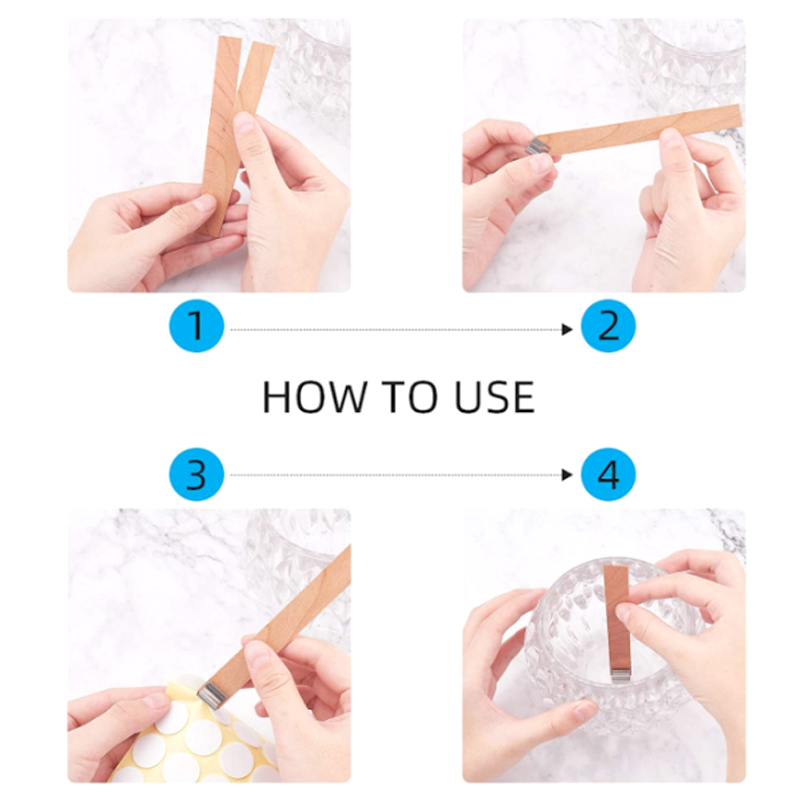 30 قطعة شمعة خشبية الفتائل شمع - مراجعة Wooden Wick Candle وسعره